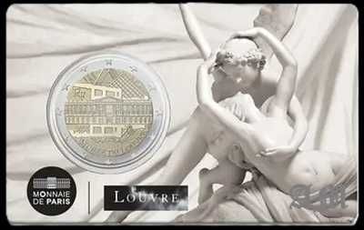 FRANÇA Moedas 2€ Le Louvre - BU