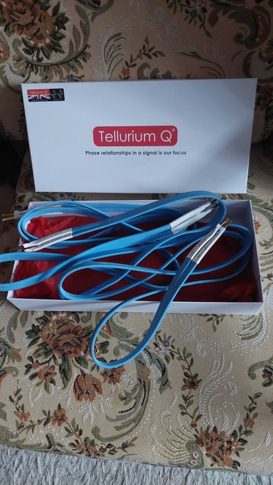 Kable głośnikowe Tellurium Q Ultra Blue II stan bdb. 2x1,5 m.