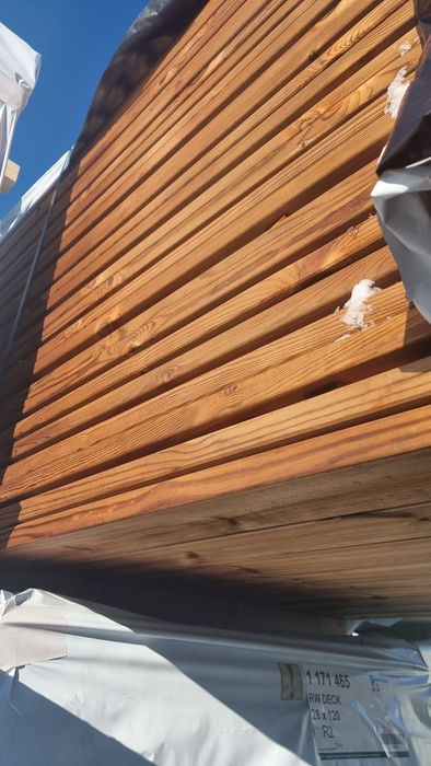 Deska tarasowa 28 x 145, taras, impregnowana braz