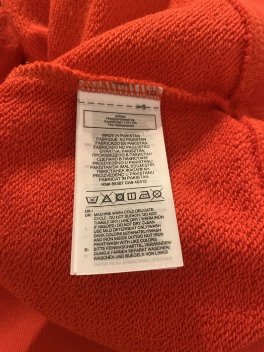 Худі батал великого розміру червоне Adidas оригінал
