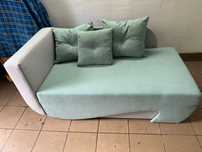 sofa / narożnik Cerro rozkładana z pojemnikiem miętowa