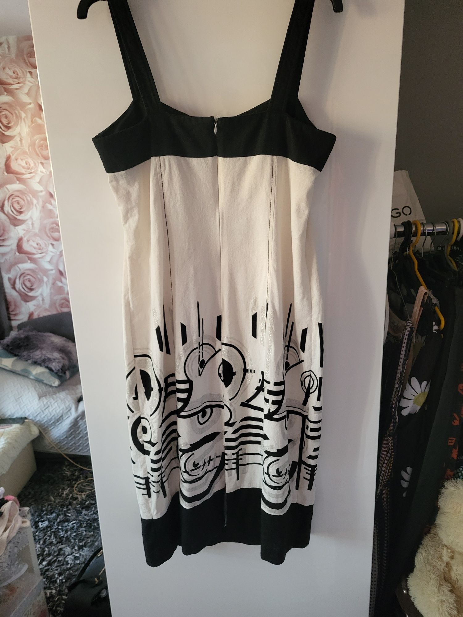 Elegancka ołówkowa sukienka z lnu, L-XL