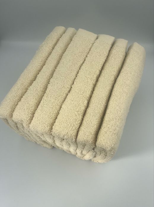 Komplet 6 recznikow hotelowych do rąk 50x100 cm 100% bawełna ecru