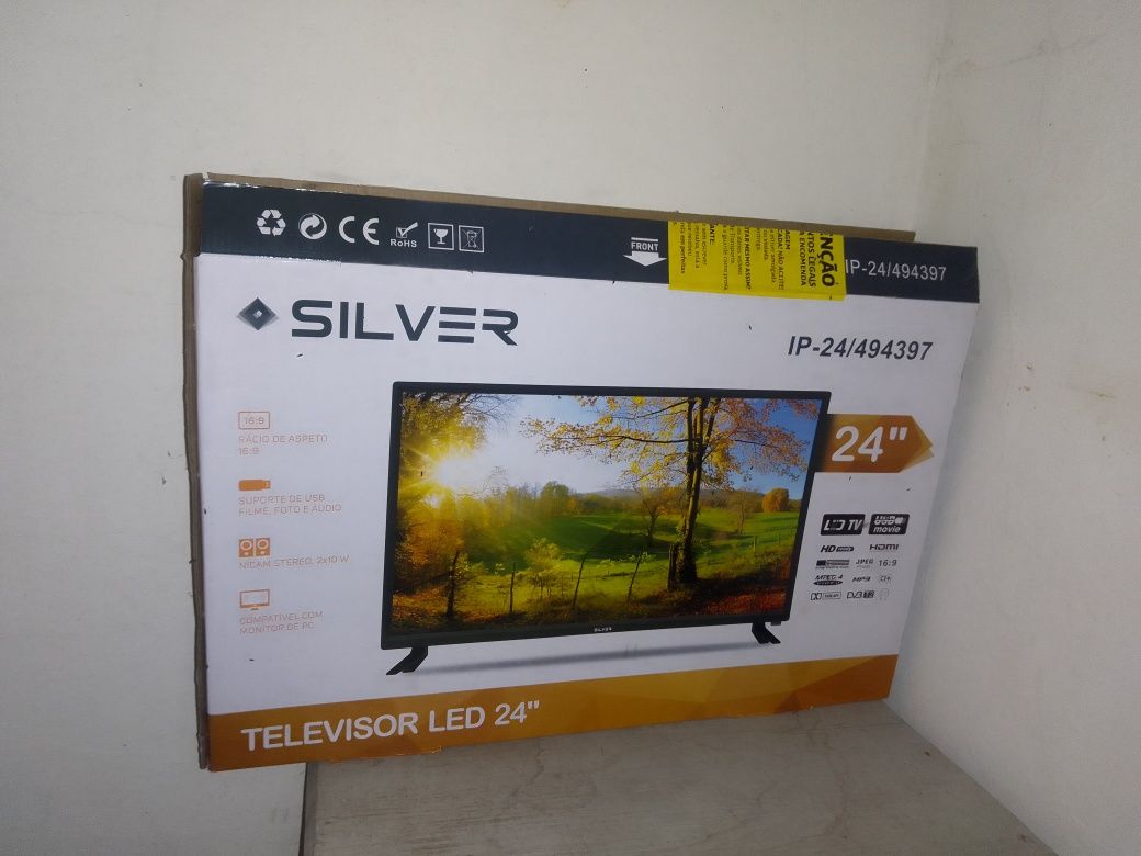 TV silver led 24 polegadas para venda ou troca
