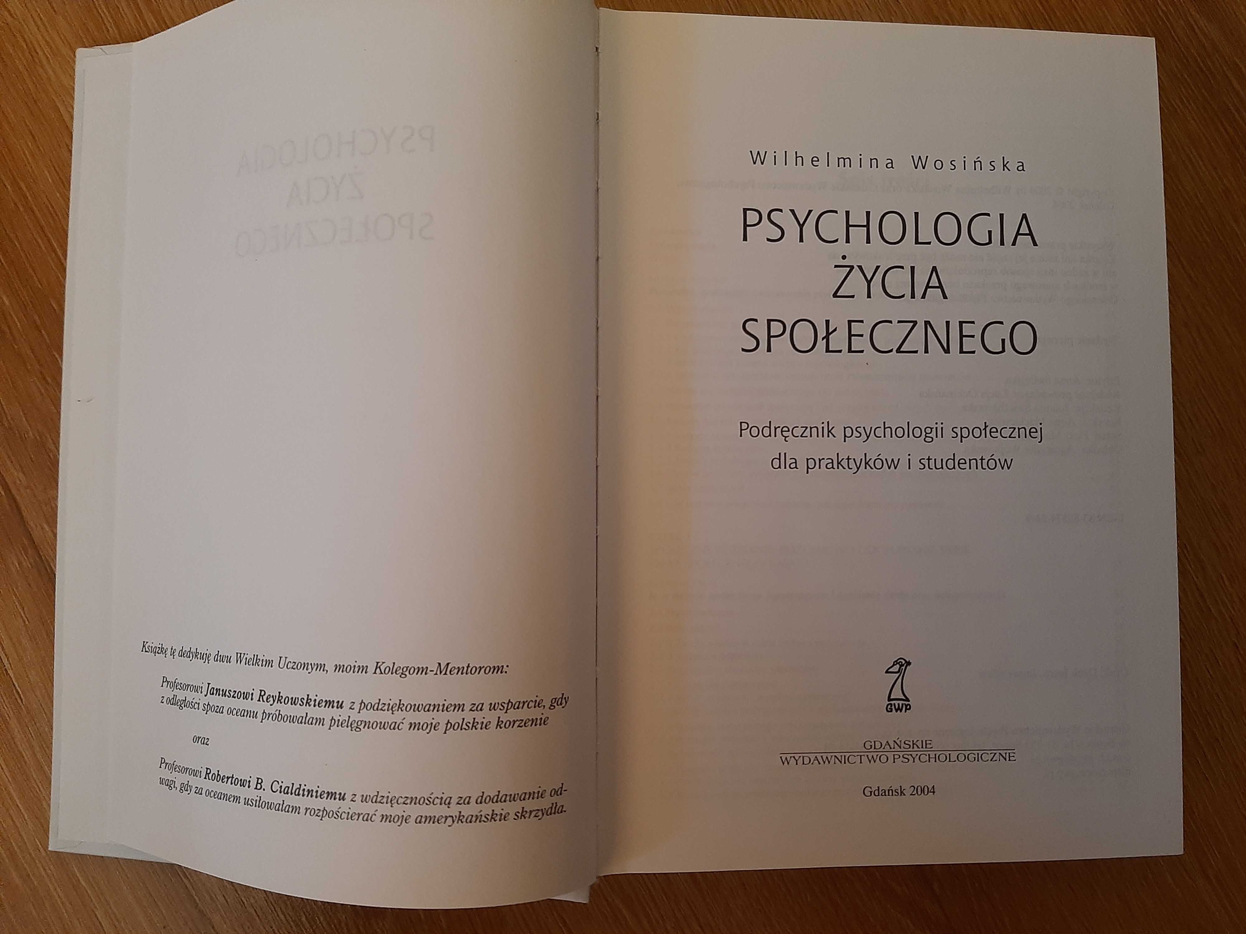 Książka; Psychologia życia społecznego