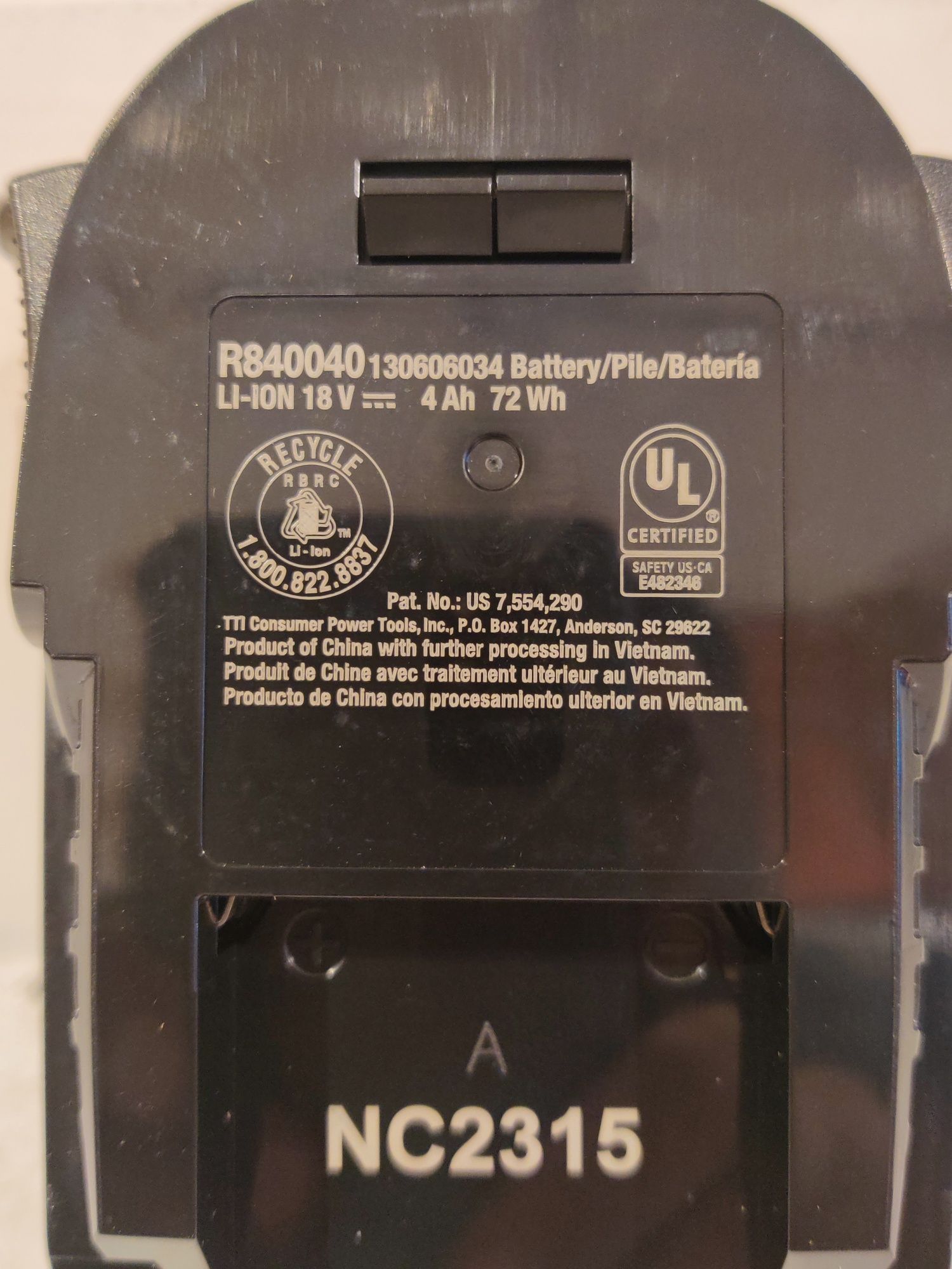 Ridgid AEG R840040 18V MaxOutput аккумулятор 4 ач Оригинал США