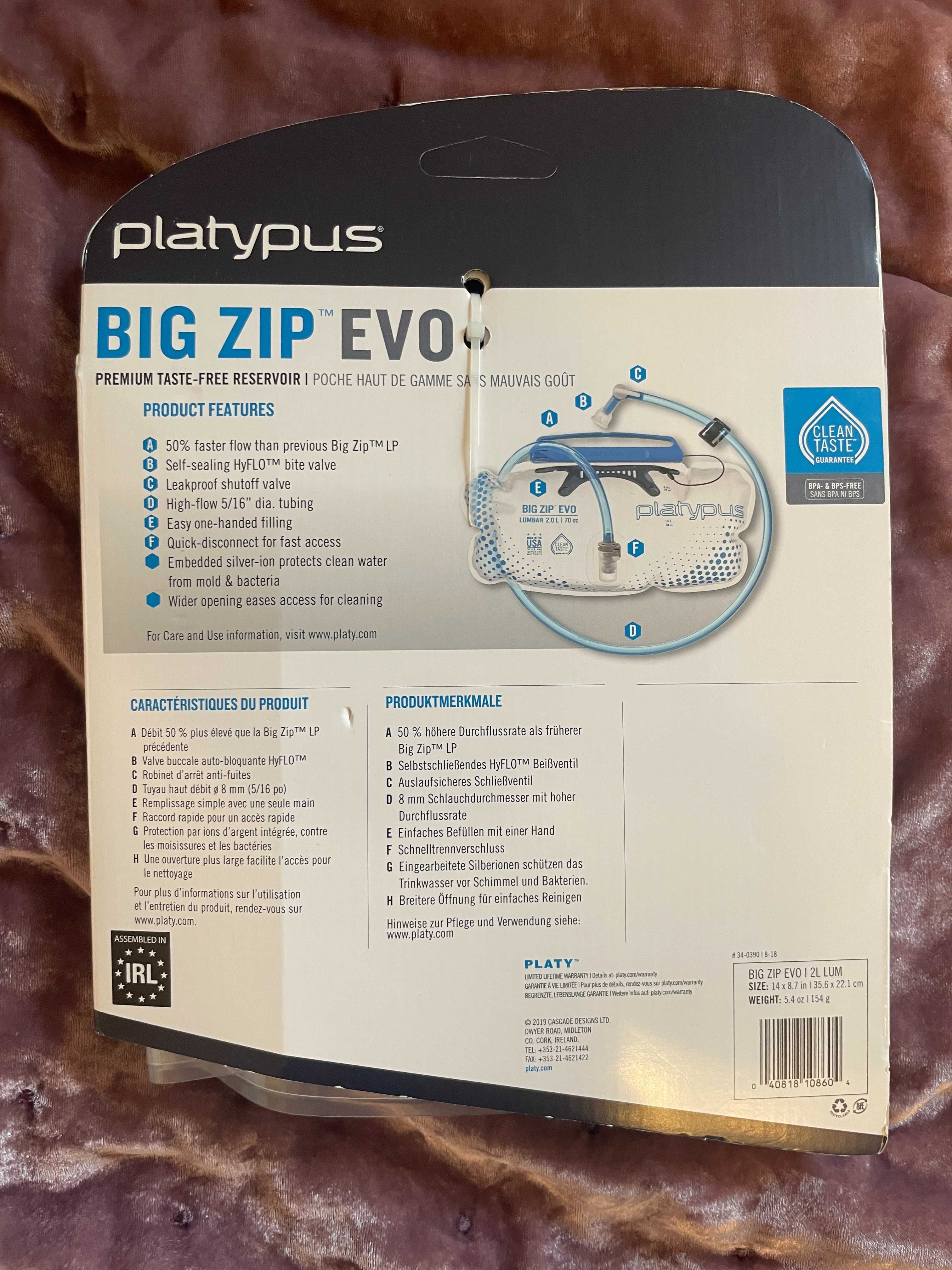Bukłak Platypus Big Zip EVO 2.0L Lumbar