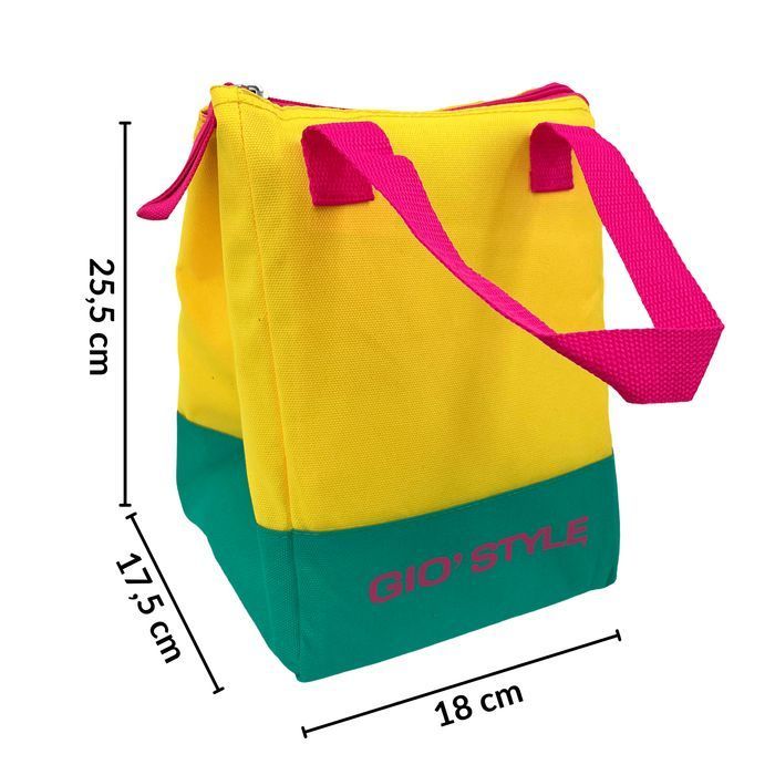 torba lunchowa kamai gio style, w kolorze żółtym, pojemność 5l
