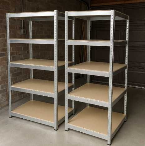 Компактний металевий стелаж 180×90×40 – чорний або оцинкований