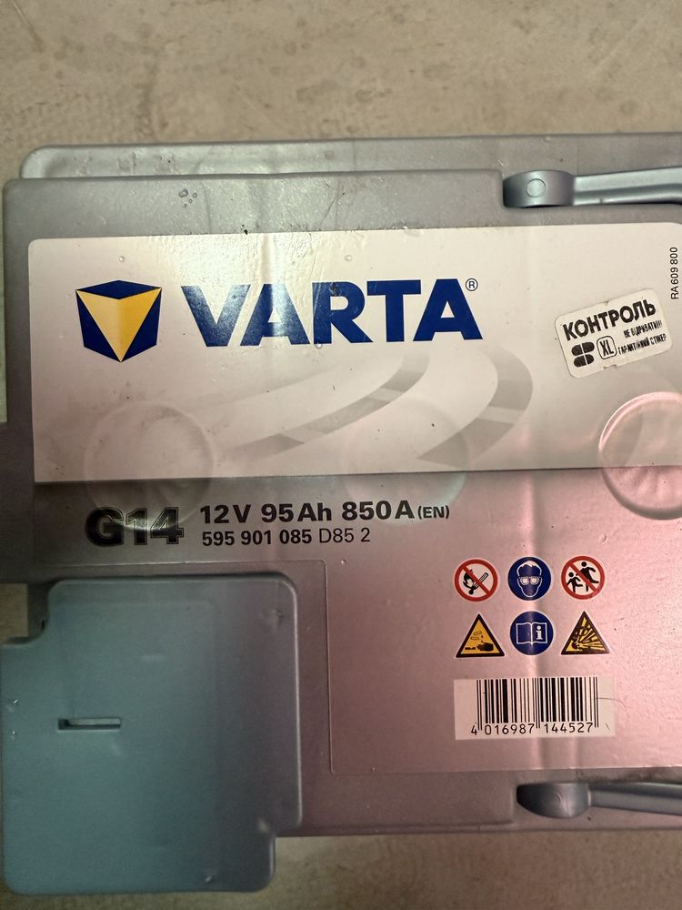 Акумулятор Varta 95 Ah/12V Start Stop plus AGM G14 [- +]