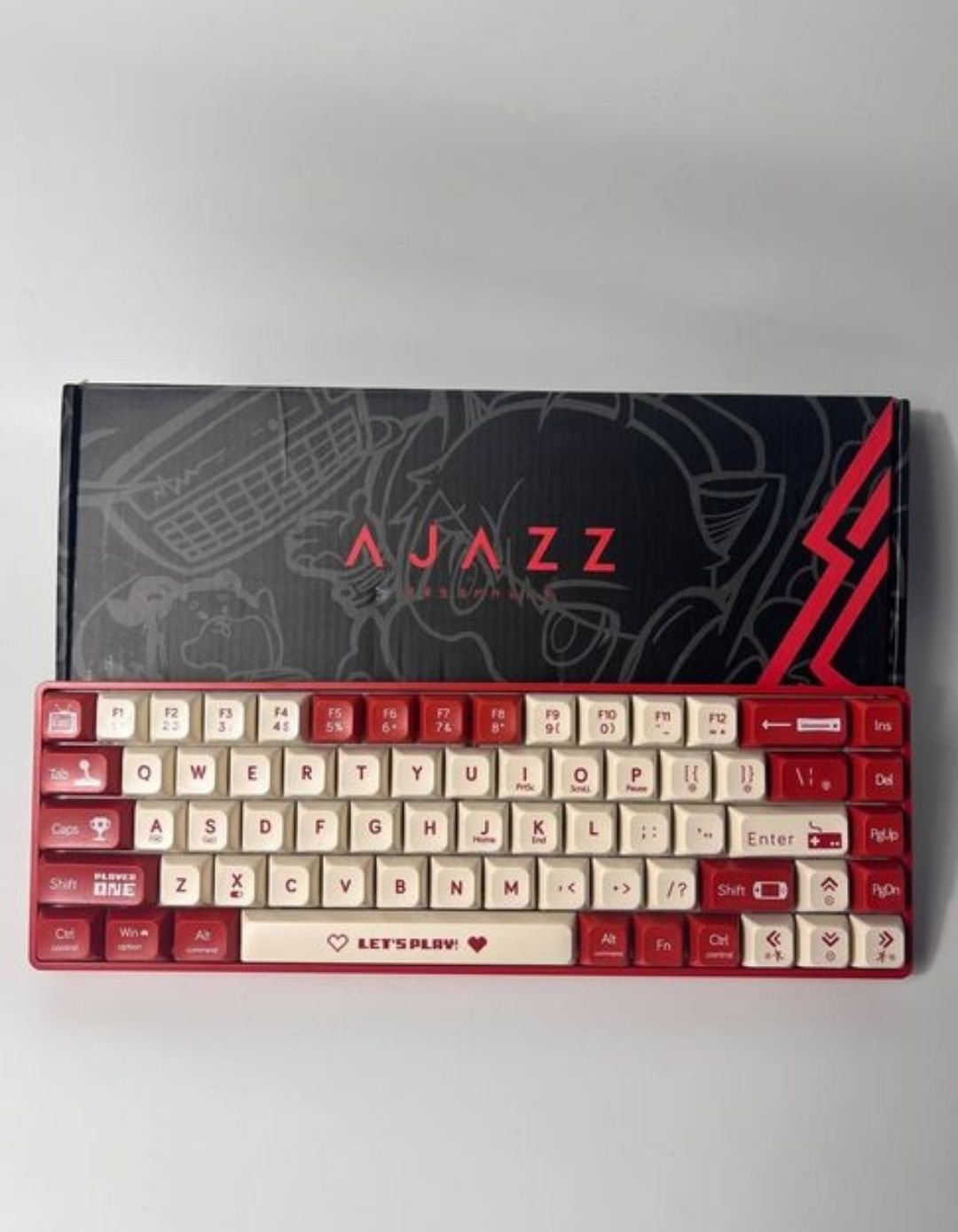 МЕГА РОЗПРОДАЖ! Механічна клавіатура AJAZZ AK680 RGB(White-Red)