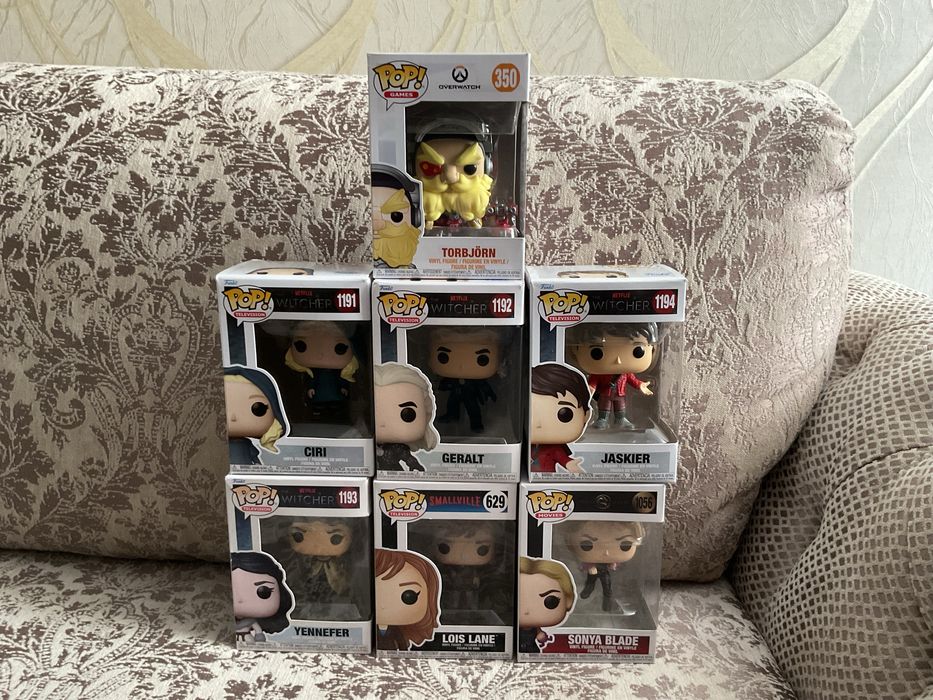 Funko pop фанко поп фигурки ведьмак мортал комбат оверватч witcher