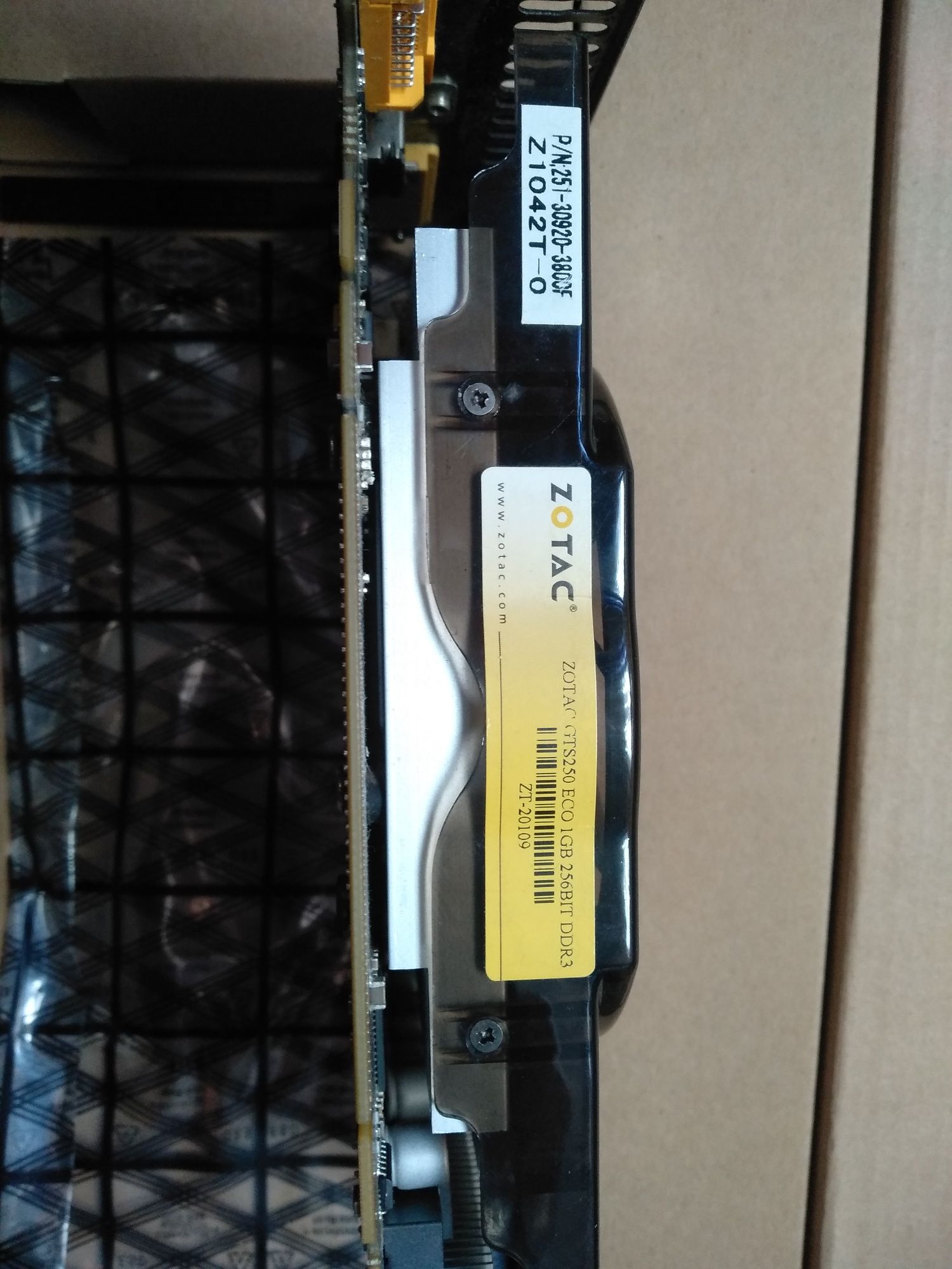 Видеокарта zotac gts250 eco 1 gb 256 bit ddr 3