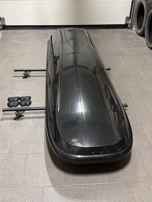 Bagażnik dachowy trumna z uchwytami thule duży box na dach do auta