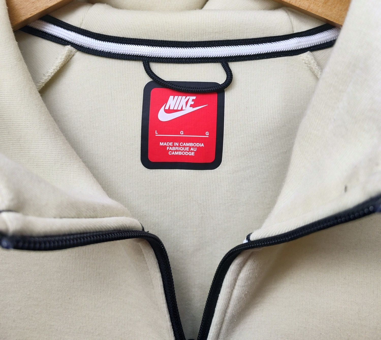 NIKE Tech Fleece__bluza męska (L) dresowa / beżowa / WWA
