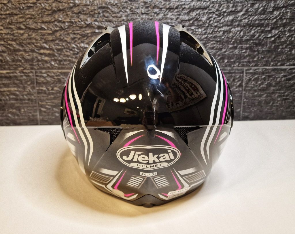 [NOVO] CAPACETE Mota Modular Viseira Dupla Rosa