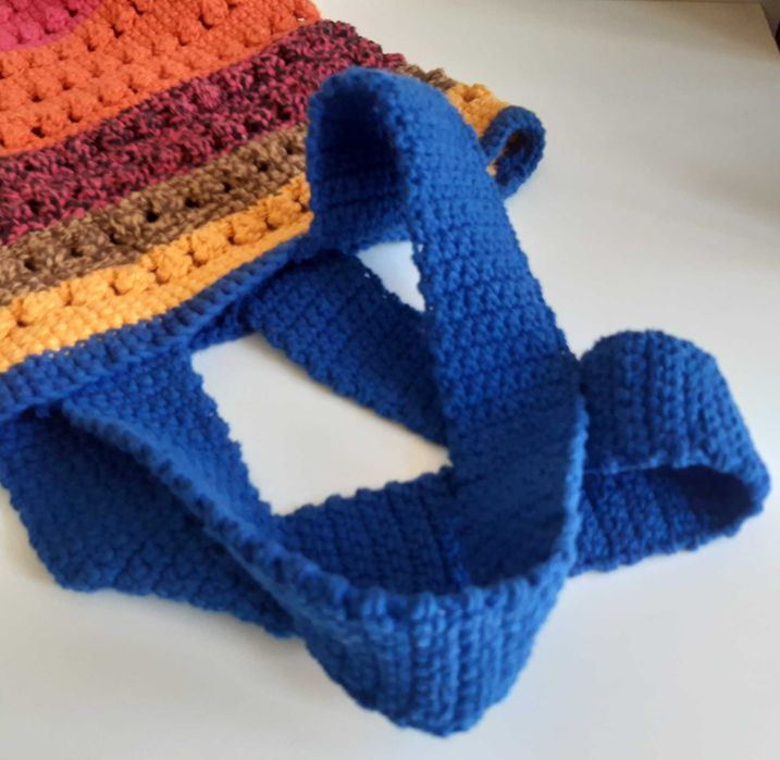 Saco Sacola Mala Crochê Artesanal Colorido Estimado