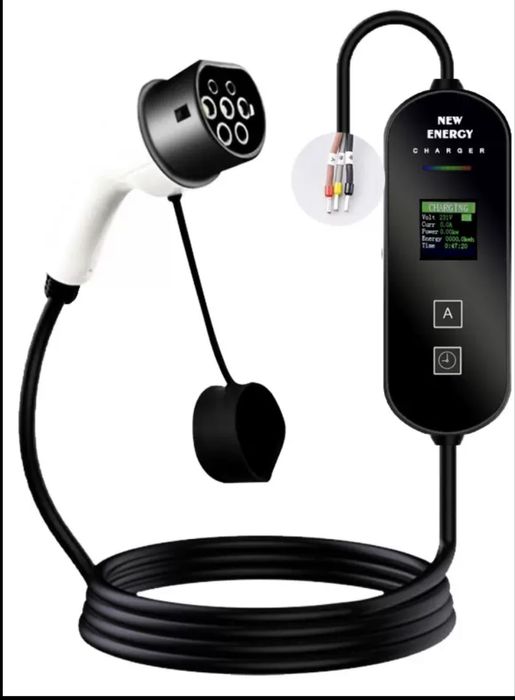 EV Charger 32A Type1 Туре2 GBT Зарядка 7 КВ 10м кабель