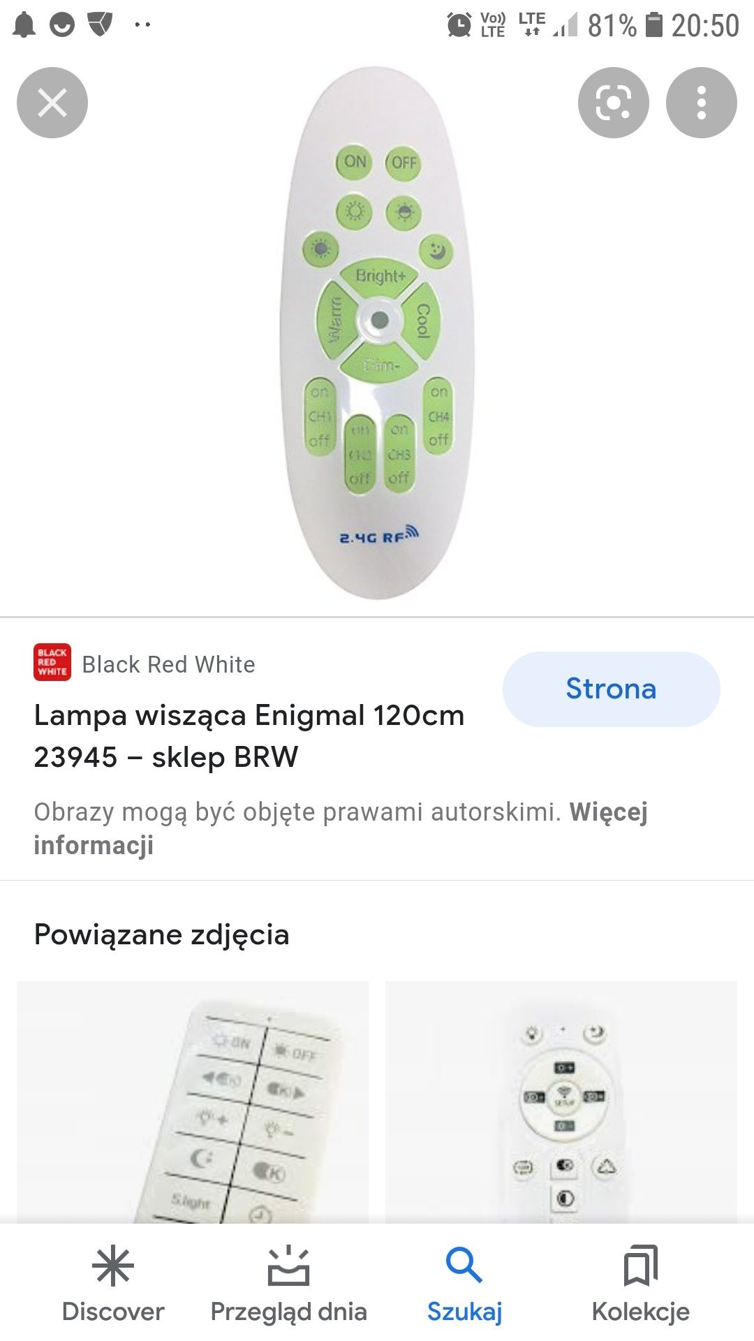 Lampa wisząca Enigmal led  biala