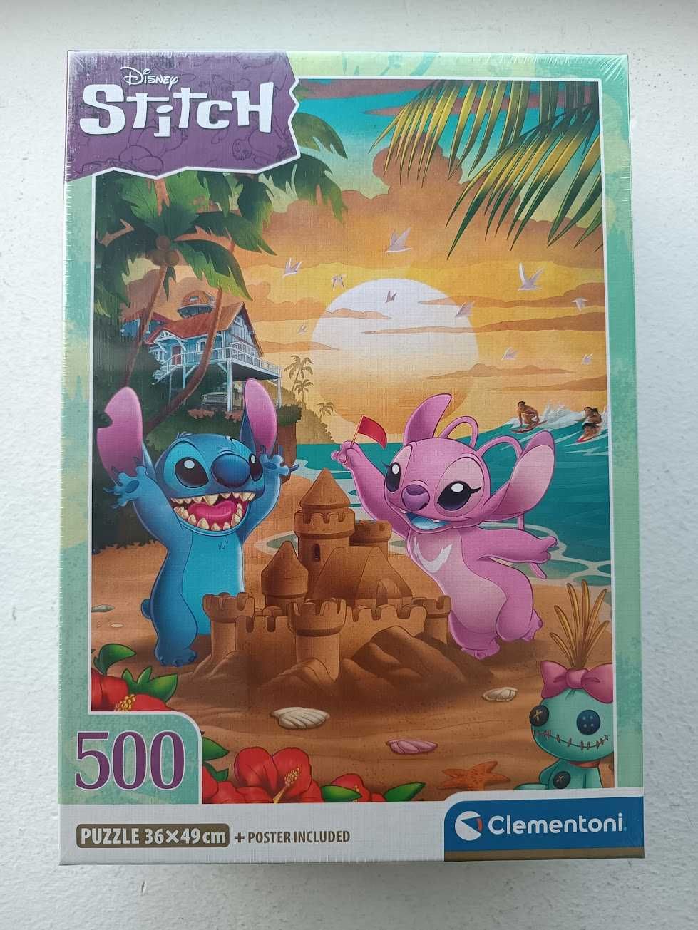 Puzzle + Poster Clementoni Disney Stitch HQ Collection 36x49cm 500 Pec