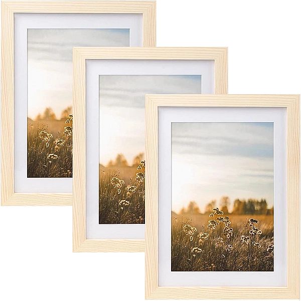 Zestaw ramek drewniane 3szt. DIN A4/21 x 30 plakat, obraz vintage retr