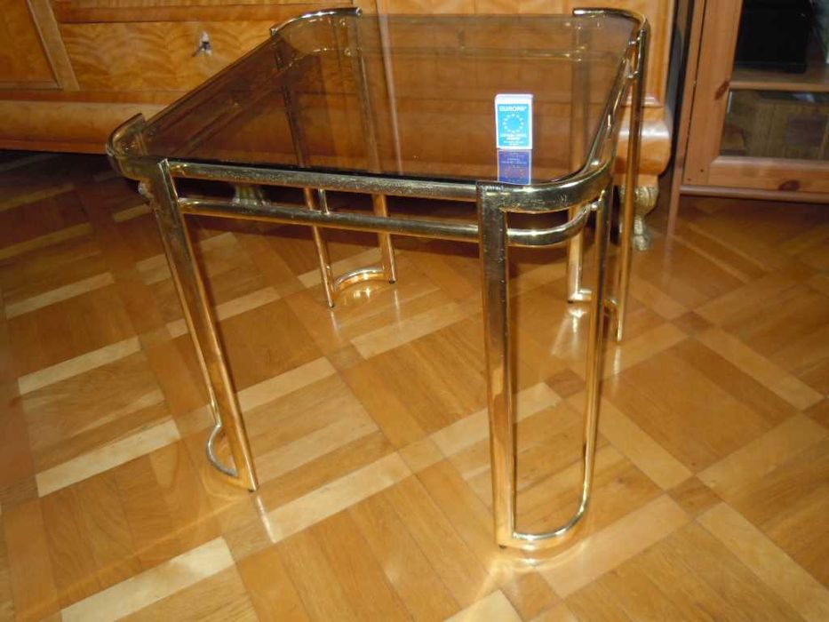 Stolik metal, szkło
