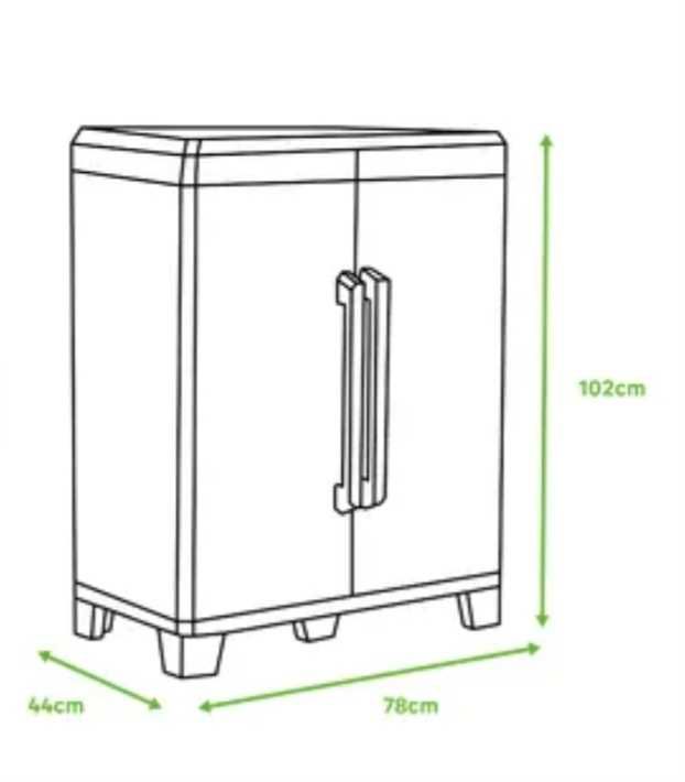 armário em pvc cinza 2 portas transforming