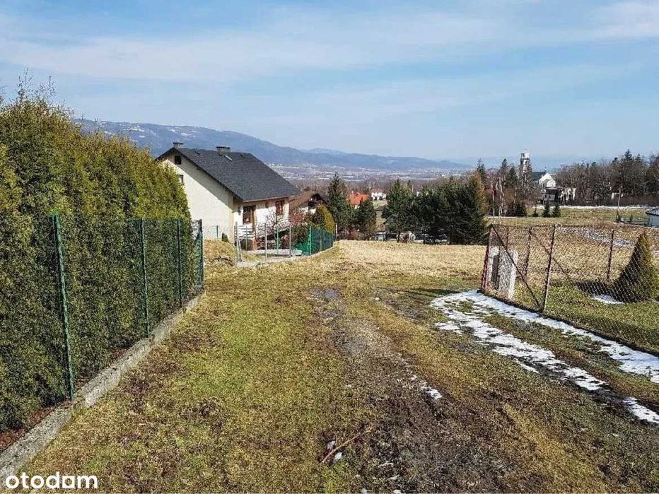 Działka budowlana z fundamentem. Meszna.