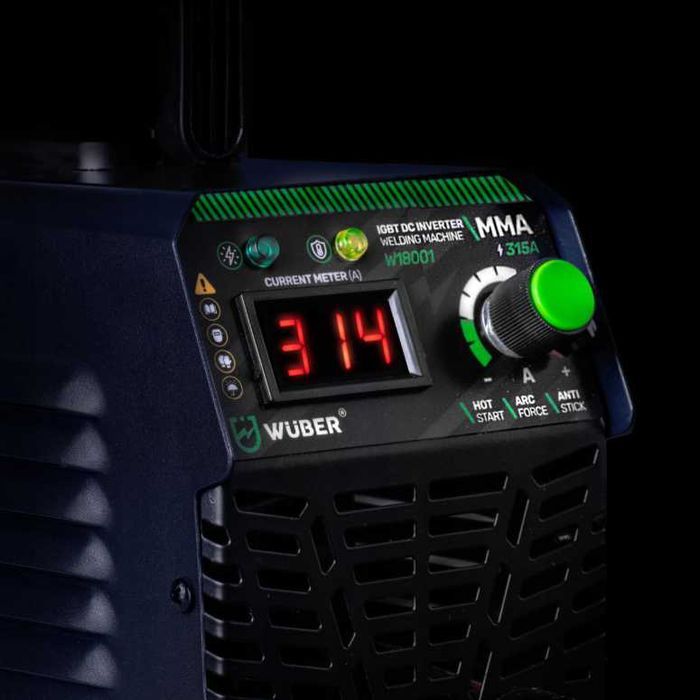 Nowa SPAWARKA INWERTOROWA MMA 315A Wuber Przenośna Mocna Na Elektrody