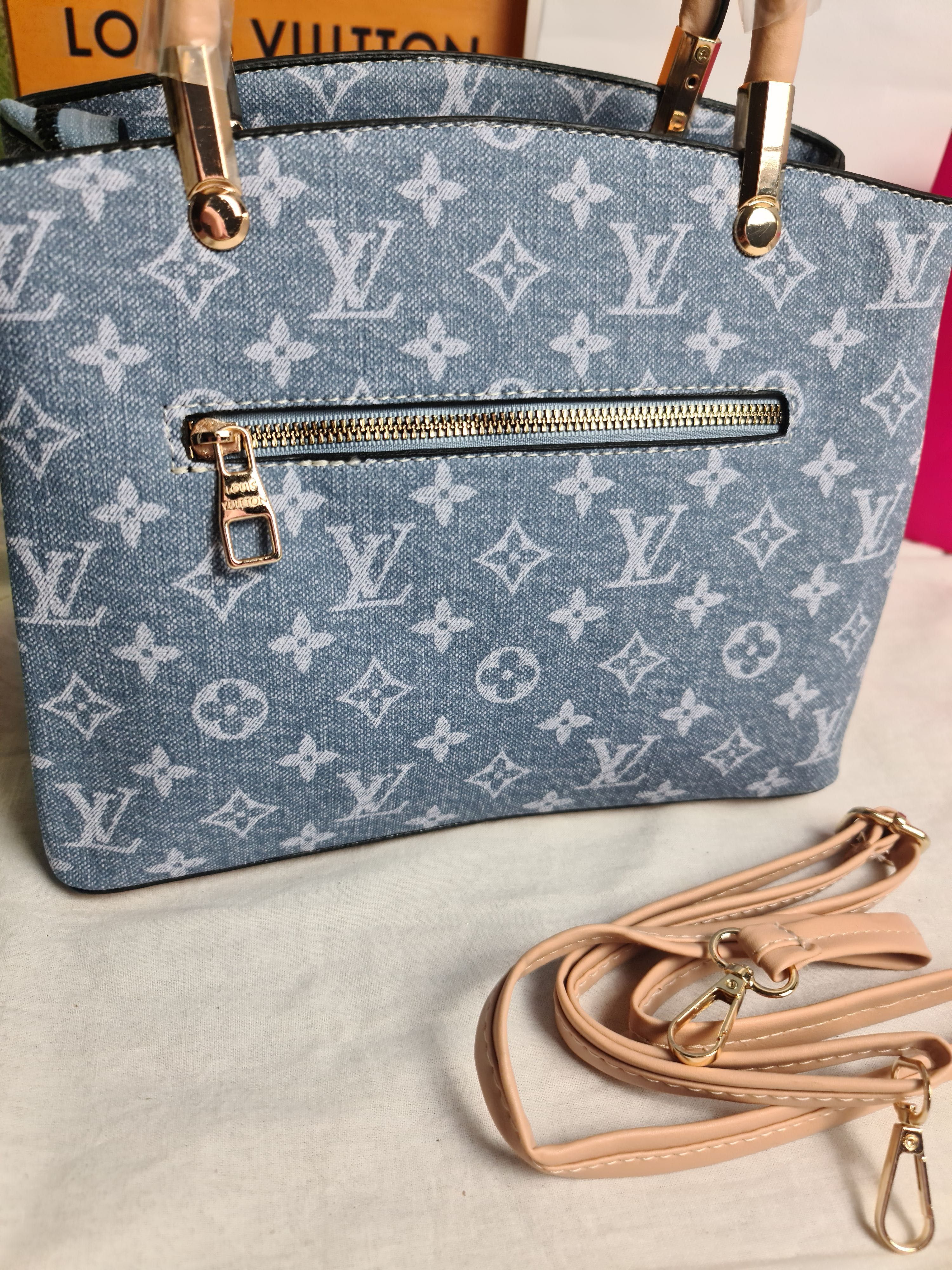 Torba dlugie raczki damska Louis Vuitton monogram LV jeans serduszko