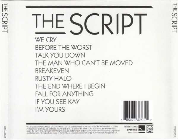 Script              cd The Script  indie soft rock     folia