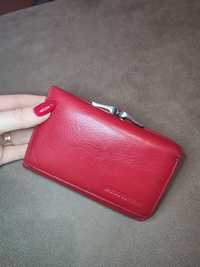 Красный женский кошелёк из натуральной кожи Marco Coverna
