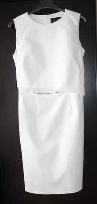 simple biala sukienka suknia ślubna ślub 36 s 34 xs