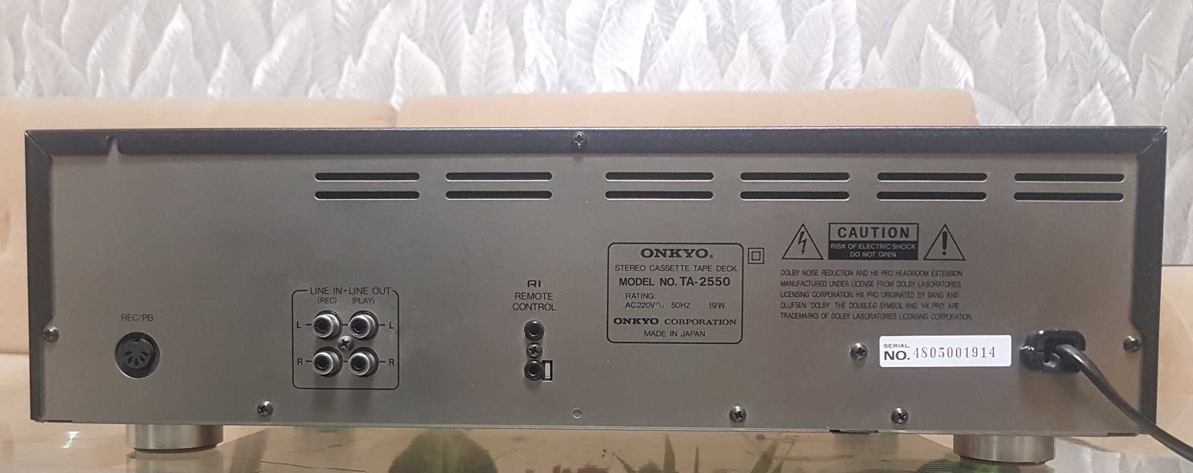 Кассетная дека Onkyo Integra TA-2550 Cassette Tape Deck made in Japan