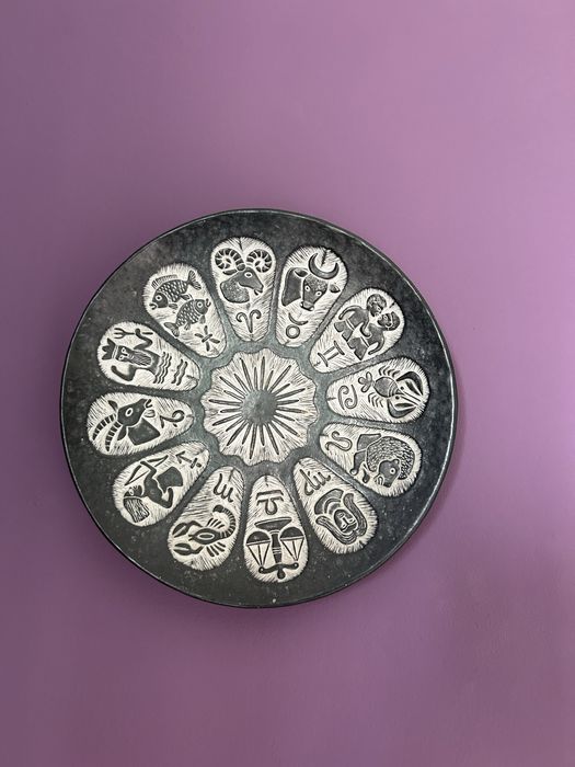Patera ceramika Stefan Kniat ZODIAK znaki zodiaku Sztuka Polska