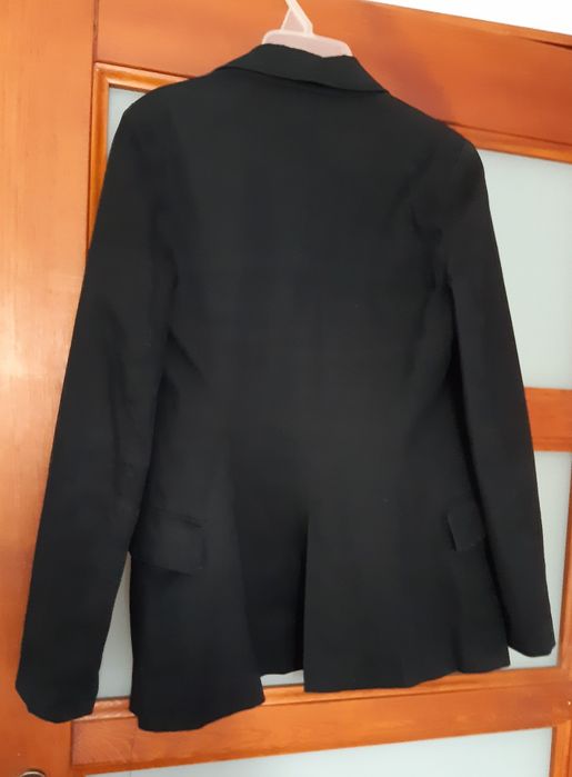 Żakiet dłuższy S czarny marynarka