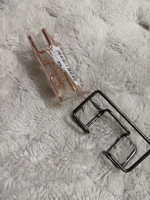 Stojak na wizytowki wizytownik metalowy rose gold szary konplet