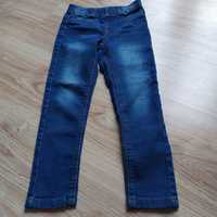 281-> super przecierane jeansy jegginsy r.116 5-6Y