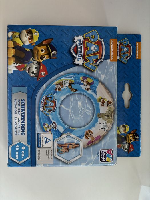 Kolo dmuchane, nad morze lub basen, psi patrol, nowe