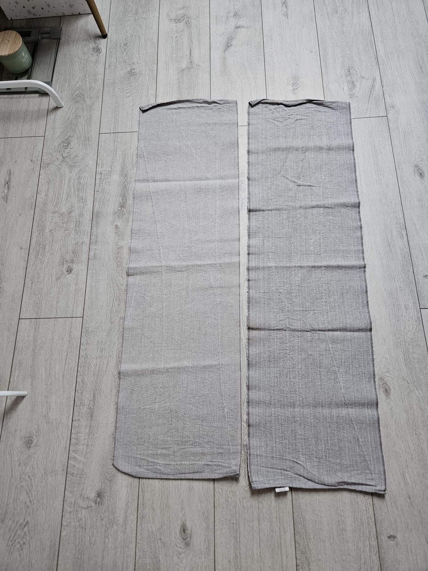 Bieżniki Ikea szare kremowe