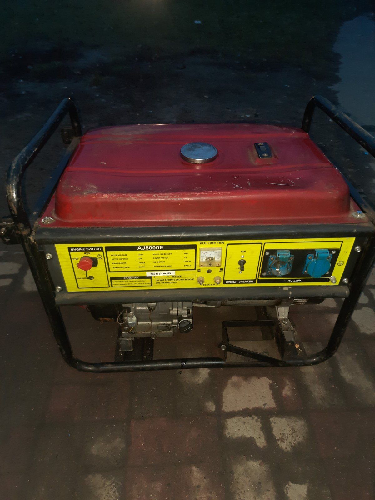 Генератор AJ8000E електростанція 8 кВт