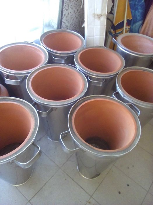 Assador e fogareiro de Castanhas assadas em inox