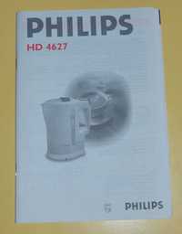 Instrukcja obsługi i karta gwarancyjna czajnika Philips HD 4627