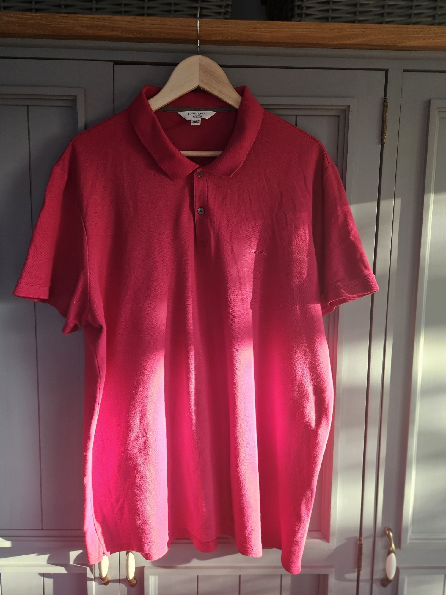 Polo różowe Calvin Klein XXL Super.