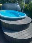 Basen ogrodowy komplet filtr transport LED jacuzzi balia oczko wodne