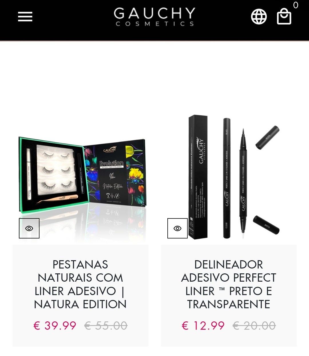 Pestanas Naturais com Liner Adesivo | NATURA EDITION