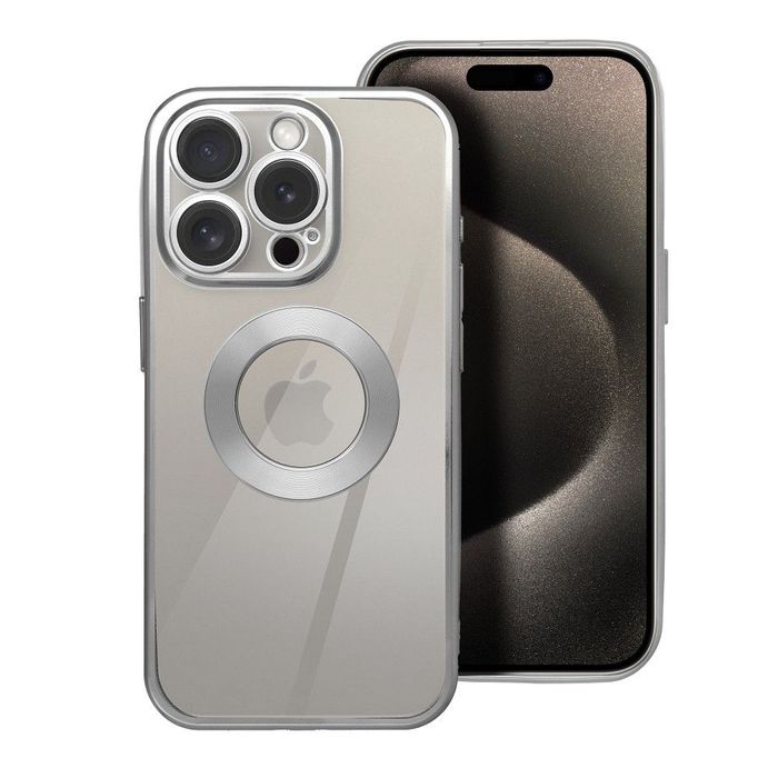 Futerał GLAM do IPHONE 17 Pro Max srebrny