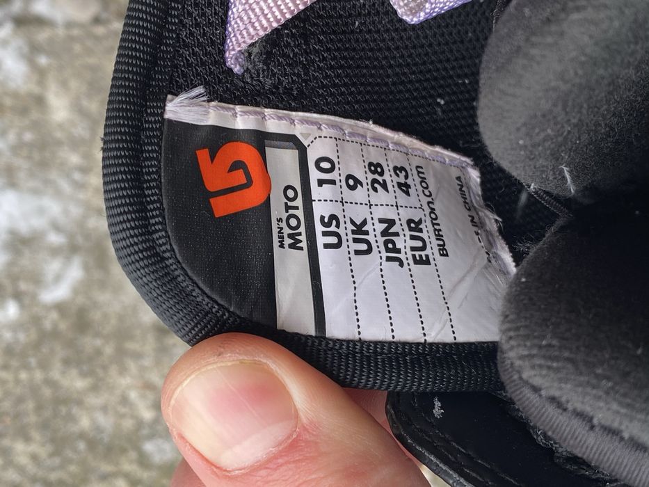 Buty Snowboardowe czerne- Burton Moto rozmiar 43