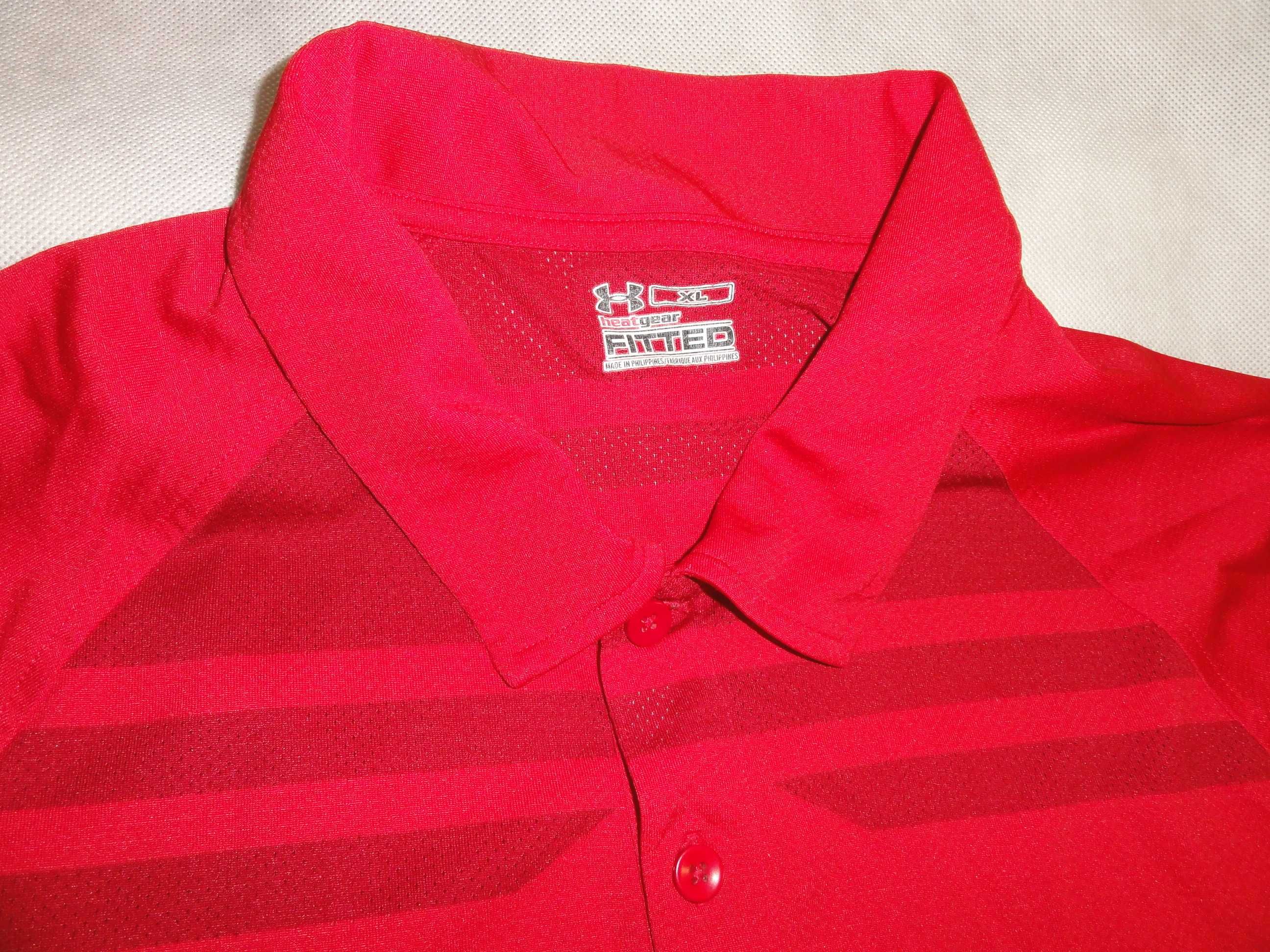 UNDER ARMOUR FITTED Koszulka Polo - Rozmiar XL
