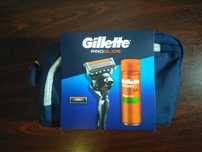 Подарунковий набір Gillette: станок Proglide +2 касети +гель  200мл